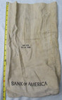 4ct Lot Of Vintage Bank Bags Cloth Sacks For Money   Coins Bank Of America Etc