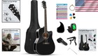 41  Beginner Acoustic Guitar Set - Full-size Guitarra With Essential Accessories