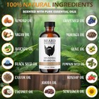 4 Oz  Scented Beard Oil 100  Natural Men s Hair Growth Serum With Essential Oils