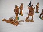 Eight 1930 s-era  Manoil  Barclay Wwi Metal Toy Soldiers-vg