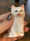 Vintage 1984 Enesco Persian White Cat Figurine Beautiful 2 25  Porcelain Kitten