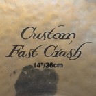 Zildjian K Custom Fast Crash Cymbal  14    Brilliant 724g