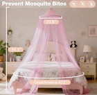 Pink Bed Canopy   Mosquito Net For Girls Bedrooms  New