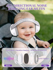 Baby Headphones For Noise  2-in-1 Baby Ear Muffs Noise Protection For Ages 0-48 