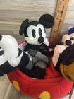 Disney Mickey Mouse Plush Bean Bag 70th Anniversary Set Vintage Beanies W Tag
