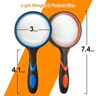 2pcs Upgrade 10x Magnifying Glass  Large Handheld Magnifier Magnafying  Glasses