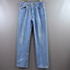 Vintage Levis 501 Jeans Mens 32x32 Blue 90s Made Usa Button Fly Denim Pants Fade