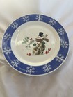 Studio 33 Snowman Christmas Dinner 10    Plate Cello Blue Snowflake