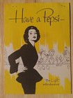 Vintage Pepsi-cola Fold Out Menu  Advertising Itemized Breakfast Options