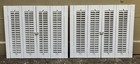 2 Sets 28  Tall X 33  Wide Wood Interior Louver Plantation Window Shutters Vtg
