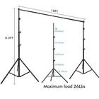 10 X 8 5 Ft Photography Photo Video Studio Background Stand Support Kit With    