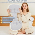 Pregnancy Pillow For Pregnant Women Sleeping  Faux Fur Luxury Maternity Pillow S