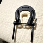 Massage Table Face Cradle Headrest Cushion Beige black Plastic Faux Leather 11 