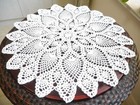 23  White Vintage Hand Crochet Lace Doily Round Table Topper Flower Tablecloth