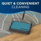 Easy Sweep Compact Carpet   Floor Sweeper For Carpet floor Cleaning 2484a Teal