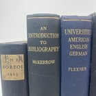 Antique Vintage Books Lot Of 6 Blue Shabby Library History Decor Gilt Cloth Hcs