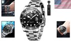 Men s  Analog Watch With Rotatable Bezel   Date Magnification - 41mm