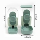 35oz Auto Pet Food   Water Dispenser Set   Perfect For Small Animals - Green 