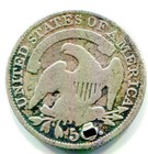 1833   Silver Bust Half Dime      Hole