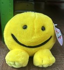 Vintage Puffkins    happy    Plush By Swibco      Yellow Smiley Face Nwt
