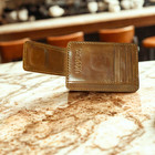 Handcrafted Genuine Leather Money Magnet Clip Wallet Cowboy Style Card Holder