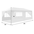 10 x20  Canopy Tent Heavy Duty Wedding Party Tent 6 Sidewalls With Carry Bag