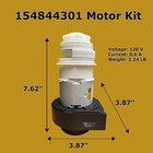Circulation Pump Wash Motor Compatible With Frigidaire Dishwasher 154844301