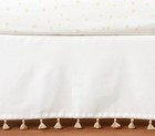 Emily   Meritt X Pottery Barn Kids White Tassel Crib Skirt