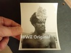 Wwii Old Photo Indigenous New Guinea Papuan People Tribe Aboriginal Snapshot H