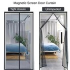Magnetic Fly Screen Door Heavy Duty Bug Insect Mesh Net Curtain Panel 120 240cm