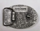 Rare  John Deere Pewter 3d Leaping Deer Belt Buckle Waterloo Iowa Spec Cast