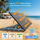 Panel 200w 16bb Bifacial N Type 25  Efficiency Callsun Solar Watt Battery