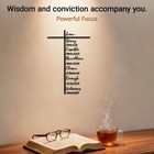 Metal Cross Wall Art Bible Verse Christian Rustic Jesus Decor 12x8in