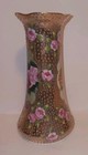 Victorian Nippon Porcelain Hatpin Holder Gilt Moriage Roses Hand Painted Antique