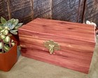 Cedar Hand Made Jewelry Box-menonite Made In The Usa Lock Included
