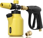 Foam Cannon With Pressure Washer Gun  Black And Yellow 