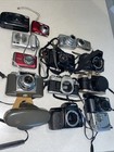 Lot Of 14 Digital Cameras accessories Untested     Nikon Cannon  Etc    