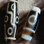 Tibetan Old Agate Dzi   Prayer Bead Lot