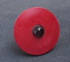 Vintage Miniature Small Wooden  Spinning Top Toy - Just Over 2  Wide - 2    Tall