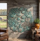 Mermaid Metal Wall Art  Coastal Beach House Decor