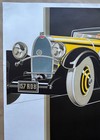 Print Bugatti T46 Poster Lithograph After Rene Vincent 1960 s Studio Editions C