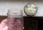 Frank s Prepared Mustard Figural Parrot Glass Jar With Rare Original Lid