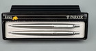 Parker Jotter Pen Pencil Set Brushed Stainless 1984 Arrow Clip Usa W box