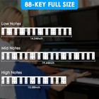  Removable Piano Notes Guide For Beginner  Piano Keyboard Note 88-keys Black