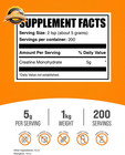 1kg Creatine Monohydrate Powder Micronized Unflavored 5000mg Serving