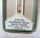 Texaco   Plastic  Thermometer  Advertising Gas Oil   Morris Il  7 