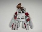 Demarini Batting Gloves Boys Youth Large Red Digital Camo Leather Baseball Grip