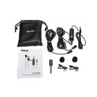 For Android Smartphone Boya By-m1dm Dual Omni-directional Lavalier Microphone