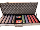 Las Vegas Poker Set 500 Piece High Quality With Carry Case Includes Dice Nice