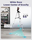 55 Inch Aluminum Laser Level Tripod Lightweight 1 4 Inch Qr Plate Bubble Level